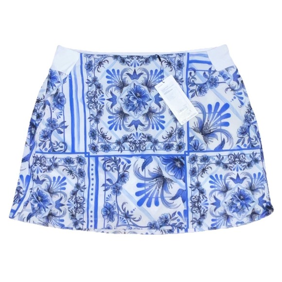 Walter Hagen Pants - Walter Hagen Performance II Golf Skort Blue Floral Lightweight Breathable Sz S